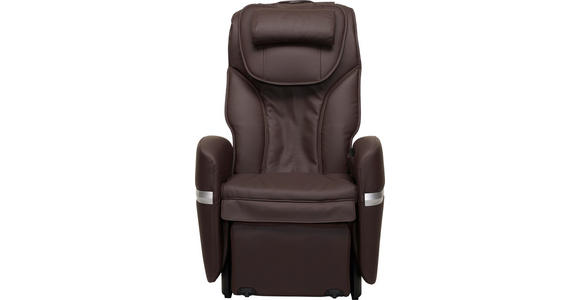 MASSAGESESSEL in Leder Braun - Braun, Design, Leder (75/90-116/110-182cm) - Cantus