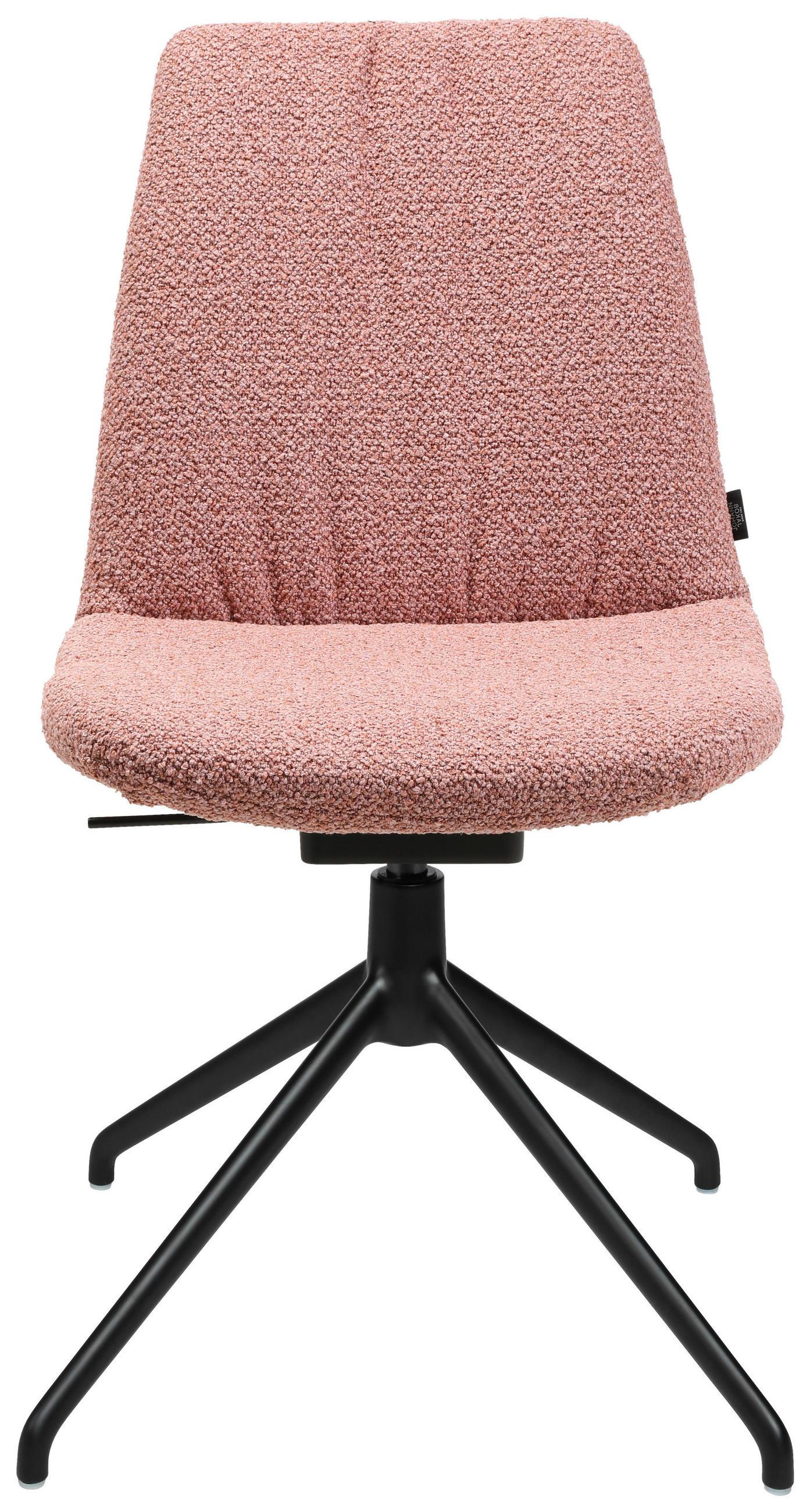STUHL  in Aluminium Flachgewebe Metall, Textil  - Schwarz/Rosa, Design, Textil/Metall (46/85-88/55cm) - Johann Jakob