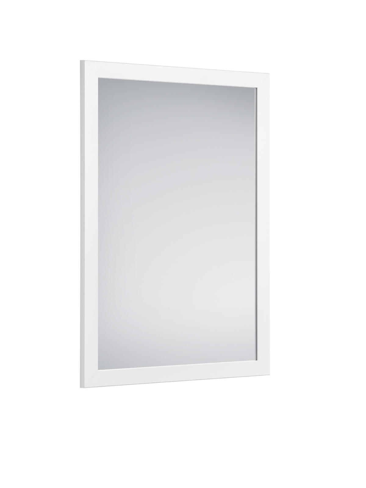 NÁSTENNÉ ZRKADLO 48/68/1,6 cm  - biela, Konventionell, kompozitné drevo/sklo (48/68/1,6cm) - Carryhome