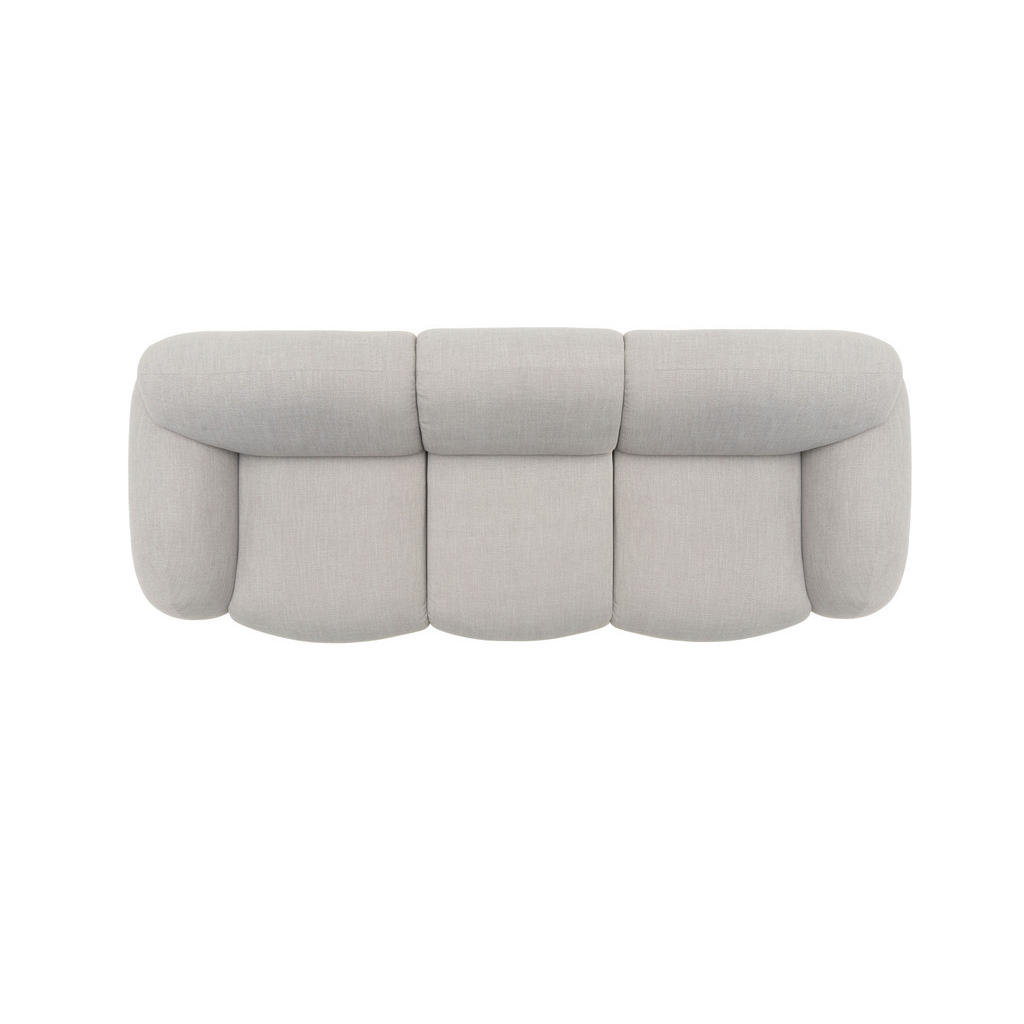 Thumbnail - Designwerk 3-Sitzer-Sofa Globe, Silber, Textil, 292x80x116 cm, Made in EU, Wohnzimmer, Sofas & Couches, Sofas, 3-Sitzer ...