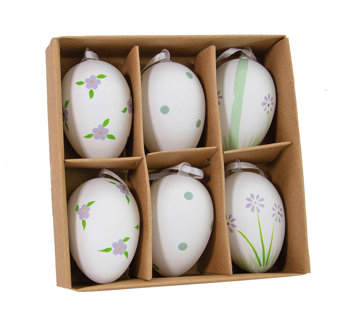 DEKOEIER - Flieder/Weiß, LIFESTYLE, Kunststoff (4/6cm)