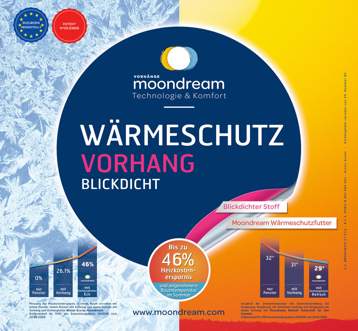 WÄRMESCHUTZVORHANG Verdunkelung  - Anthrazit, Design, Textil (145/260cm)