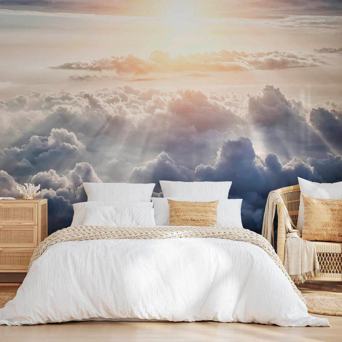 FOTOTAPETE  - Blau/Gelb, LIFESTYLE, Textil (100/70cm) - artgeist