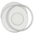 DECKENLEUCHTE    44/48/5 cm  - Chromfarben/Alufarben, Trend, Kunststoff/Metall (44/48/5cm) - Novel