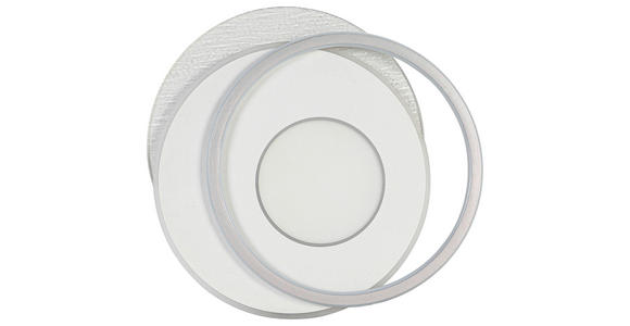 DECKENLEUCHTE    44/48/5 cm  - Chromfarben/Alufarben, Trend, Kunststoff/Metall (44/48/5cm) - Novel
