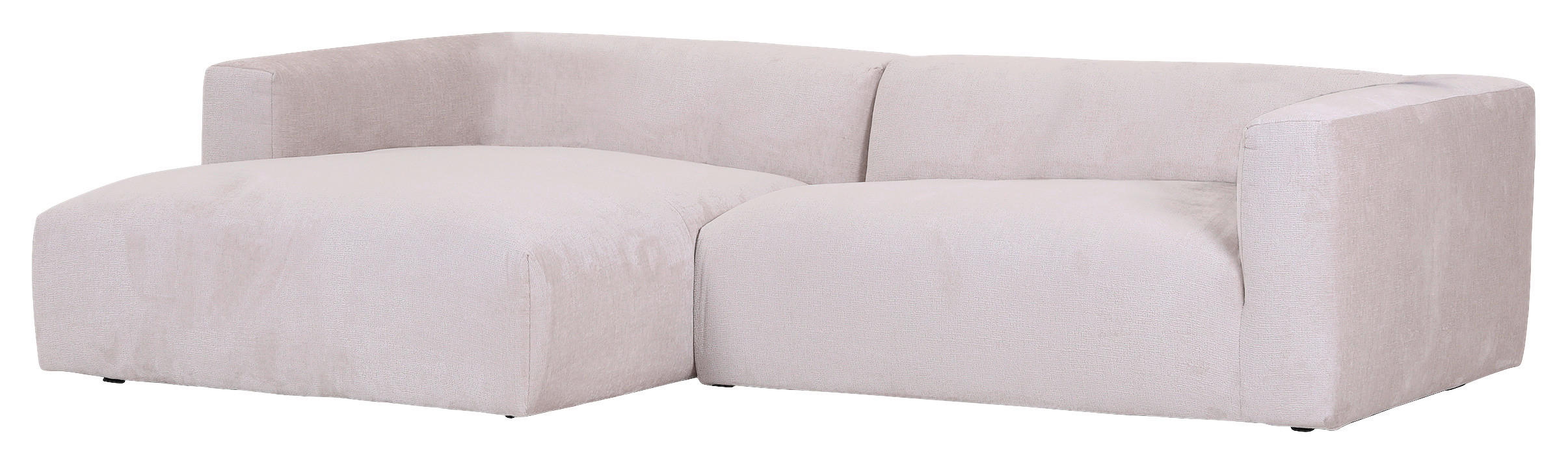 Landscape Ecksofa Beige Chenille L-Form 175x280 cm
