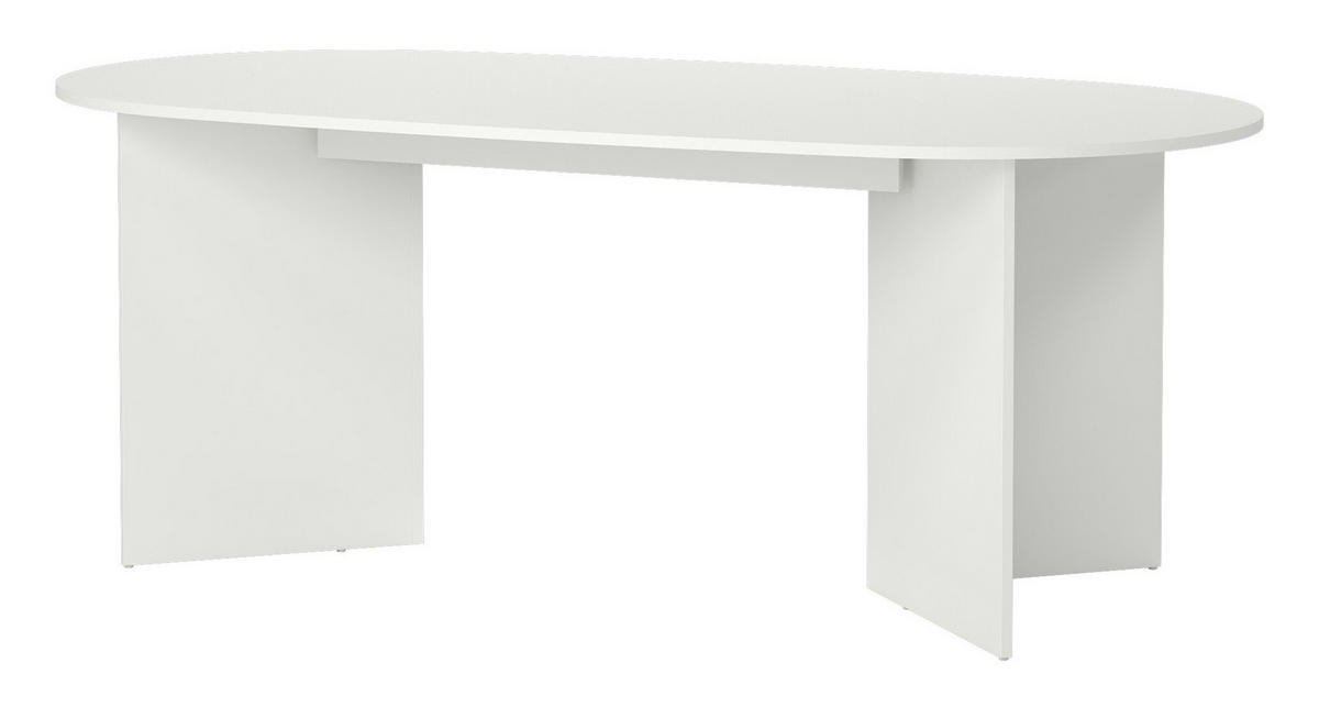 ESSTISCH in Holz 200/100/76 cm   - Weiß, MODERN, Holz (200/100/76cm) - MID.YOU