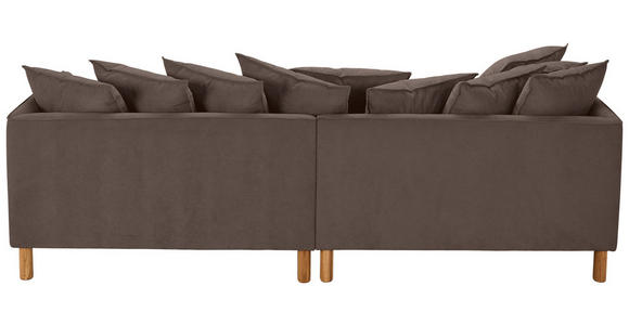 ECKSOFA  in Chenille Braun  162/276 cm  - Buchefarben/Braun, KONVENTIONELL, Holz/Textil (162/276cm) - Carryhome