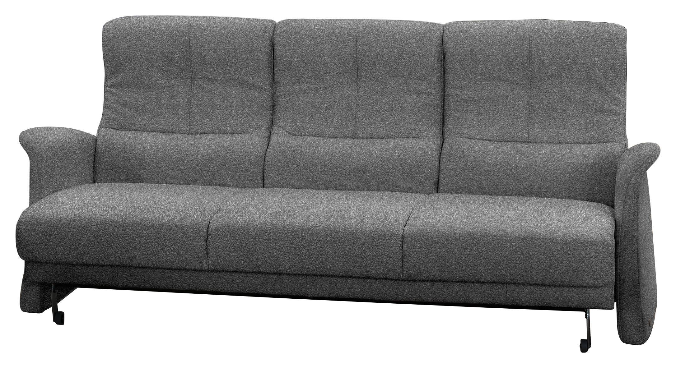3-SITZER-SOFA Dunkelgrau  - Dunkelgrau/Schwarz, Design, Kunststoff/Textil (196/100/86cm) - Himolla