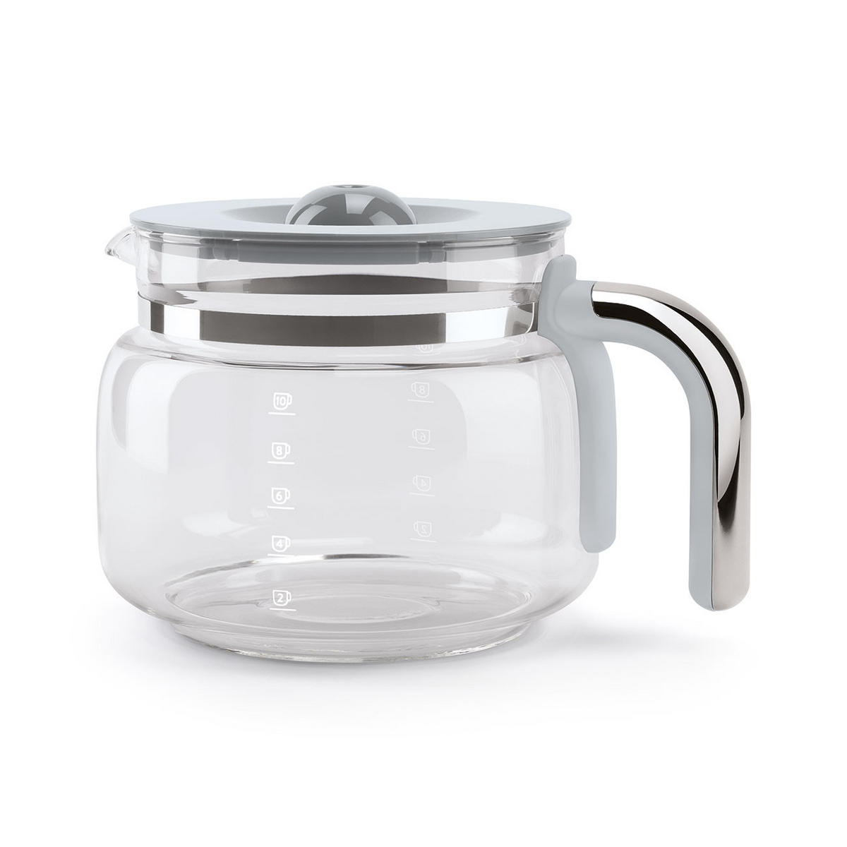 FILTERKAFFEEMASCHINE  - Schwarz, Basics, Glas/Metall (24,5/36,1/25,6cm) - SMEG