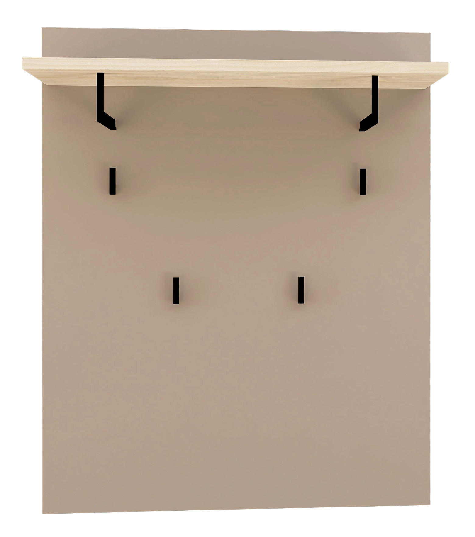 VEŠIAKOVÝ PANEL, taupe, farba duba, 80/100/30 cm - farba duba/taupe, Design, kompozitné drevo (80/100/30cm) - Voleo