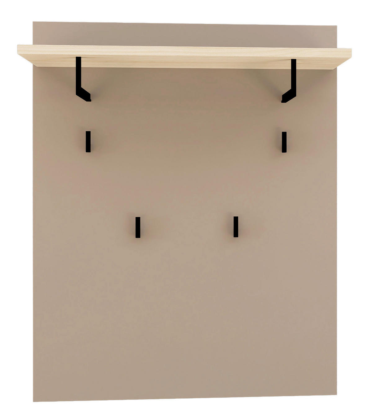 VEŠIAKOVÝ PANEL, taupe, farba duba, 80/100/30 cm - farba duba/taupe, Design, kompozitné drevo (80/100/30cm) - Voleo