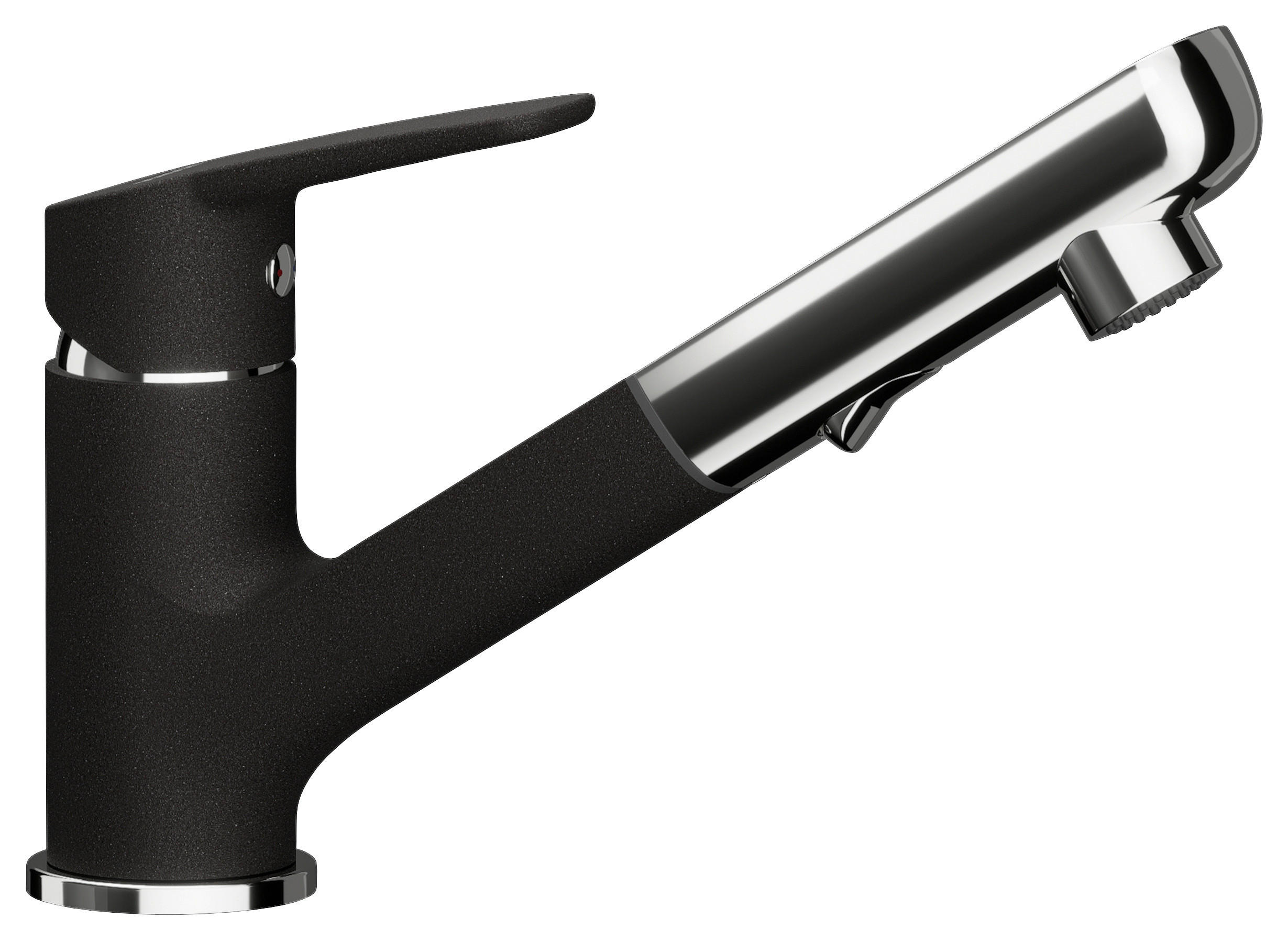 KÜCHENARMATUR 522120GNE  - Chromfarben/Schwarz, Basics, Stein/Metall (5/16,2/19,3cm) - Schock