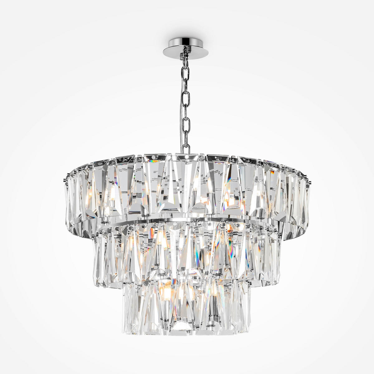 PENDELLEUCHTE 77/50/77 cm    - Chromfarben, Trend, Metall (77/50/77cm) - MAYTONI