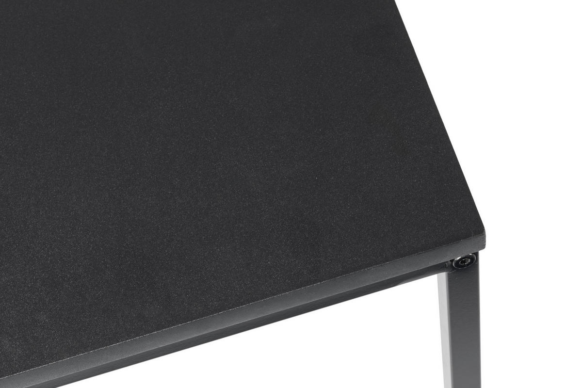 SATZTISCH quadratisch Anthrazit  - Anthrazit/Schwarz, Design, Holzwerkstoff/Metall - MID.YOU