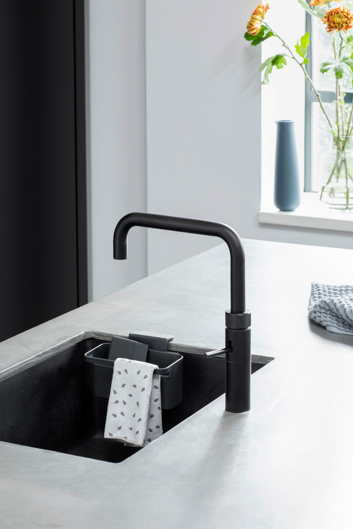 KÜCHENUTENSILIENHALTER - Dunkelgrau, Design, Kunststoff (17/11/14cm) - Brabantia