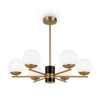 VISIACE SVIETIDLO, 67/56 cm  - biela/mosadzná, Trend, kov/sklo (67/56cm) - MAYTONI