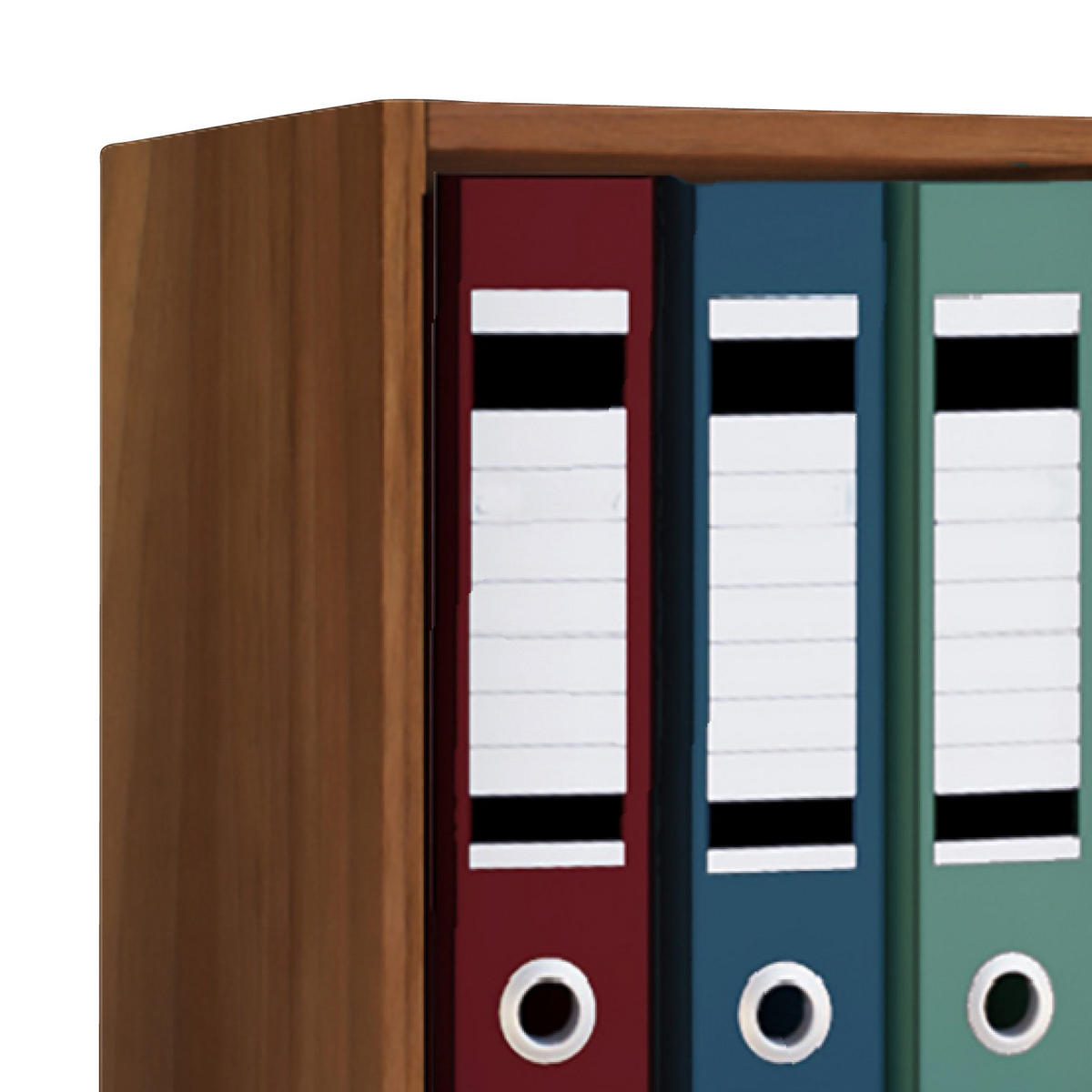 AKTENREGAL Nussbaumfarben  - Nussbaumfarben, Design, Holzwerkstoff (34/72/30cm) - MID.YOU