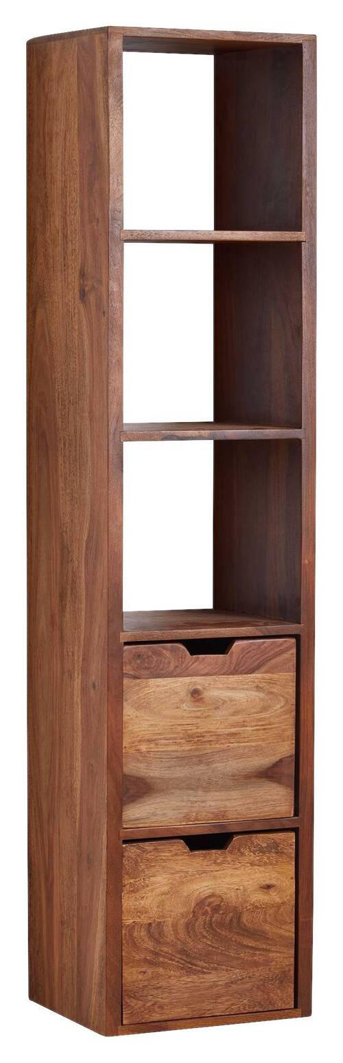 WANDREGAL Sheesham massiv Sheeshamfarben  - Sheeshamfarben, MODERN, Holz (35/150/30cm) - MID.YOU