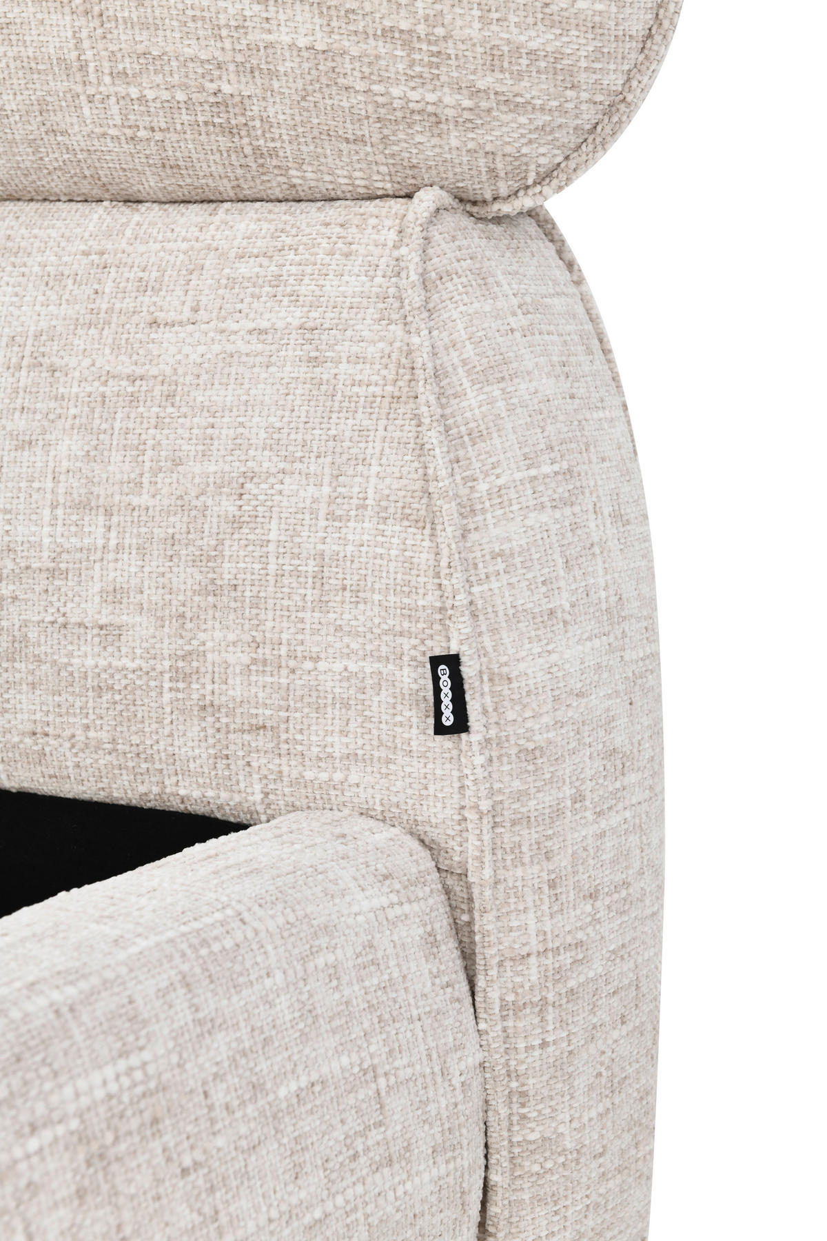 POLSTERBETT 180/200 cm, inkl. gepolstertes Kopfteil, Lattenrost,  in Beige  - Eichefarben/Beige, Design, Holz/Textil (180/200cm) - Boxxx