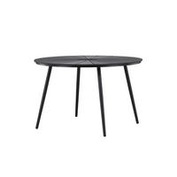 UTEBORD metall, plast rund  - svart, Modern, metall/plast (120/74cm) - Gardenson