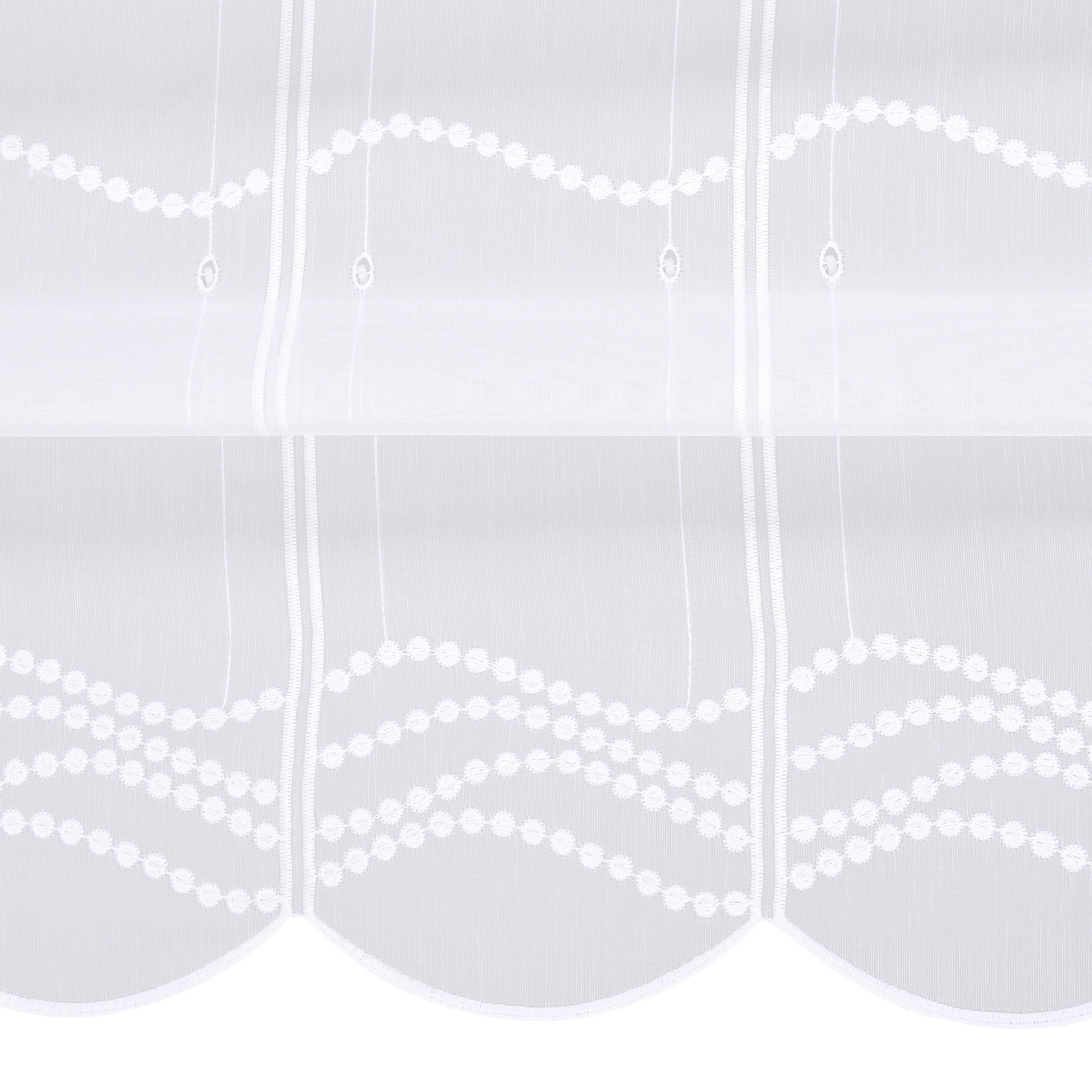 CLIPPANNEAUX 140 cm   - Weiß, KONVENTIONELL, Textil (140cm) - Esposa