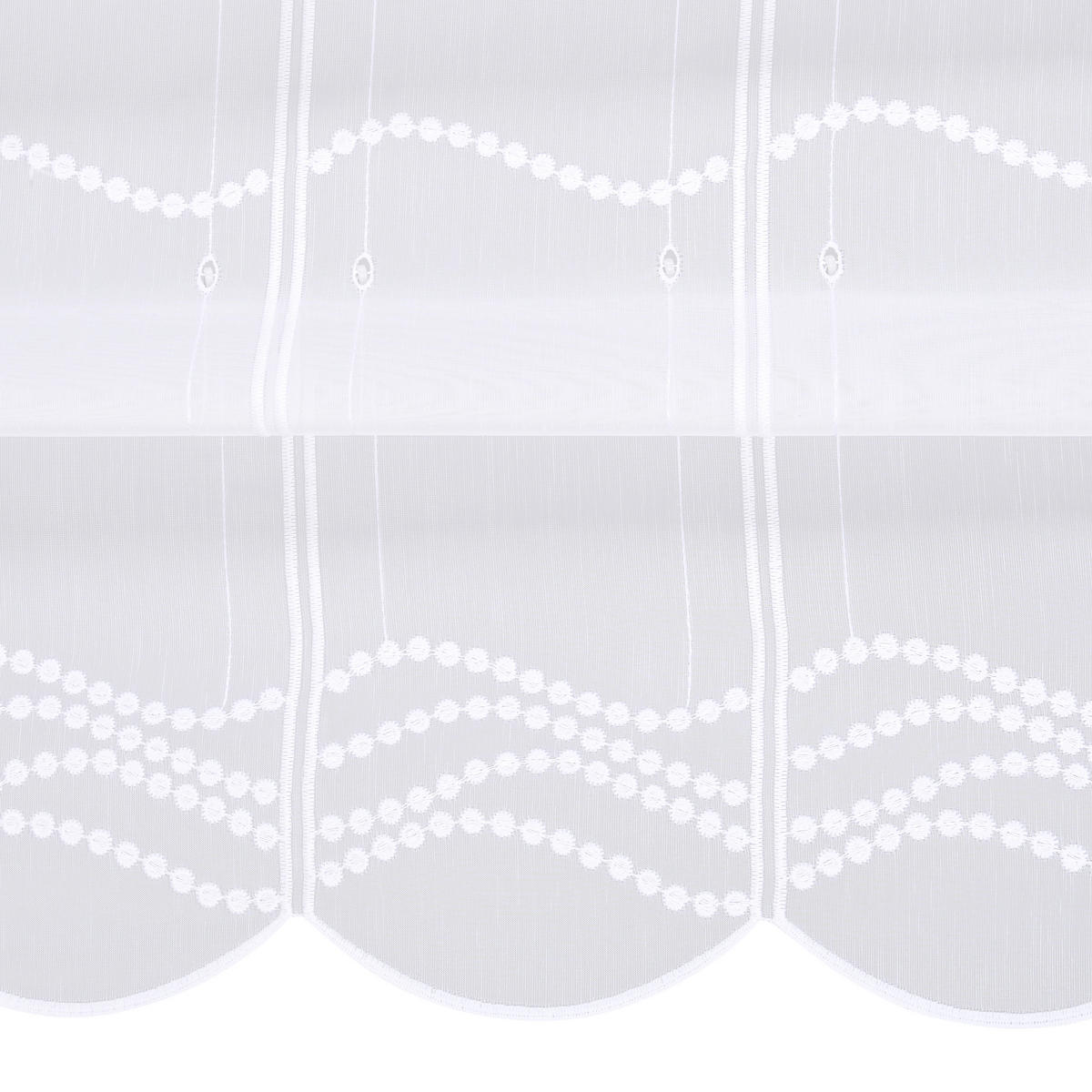 CLIPPANNEAUX 140 cm   - Weiß, KONVENTIONELL, Textil (140cm) - Esposa