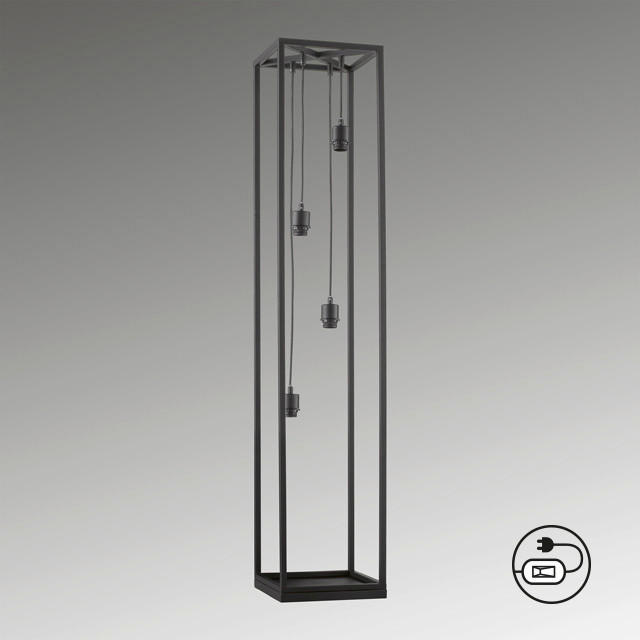 GOLVLAMPA Modular M 30/30/152,50 cm    - svart, Basics, metall (30/30/152,50cm) - Fischer & Honsel