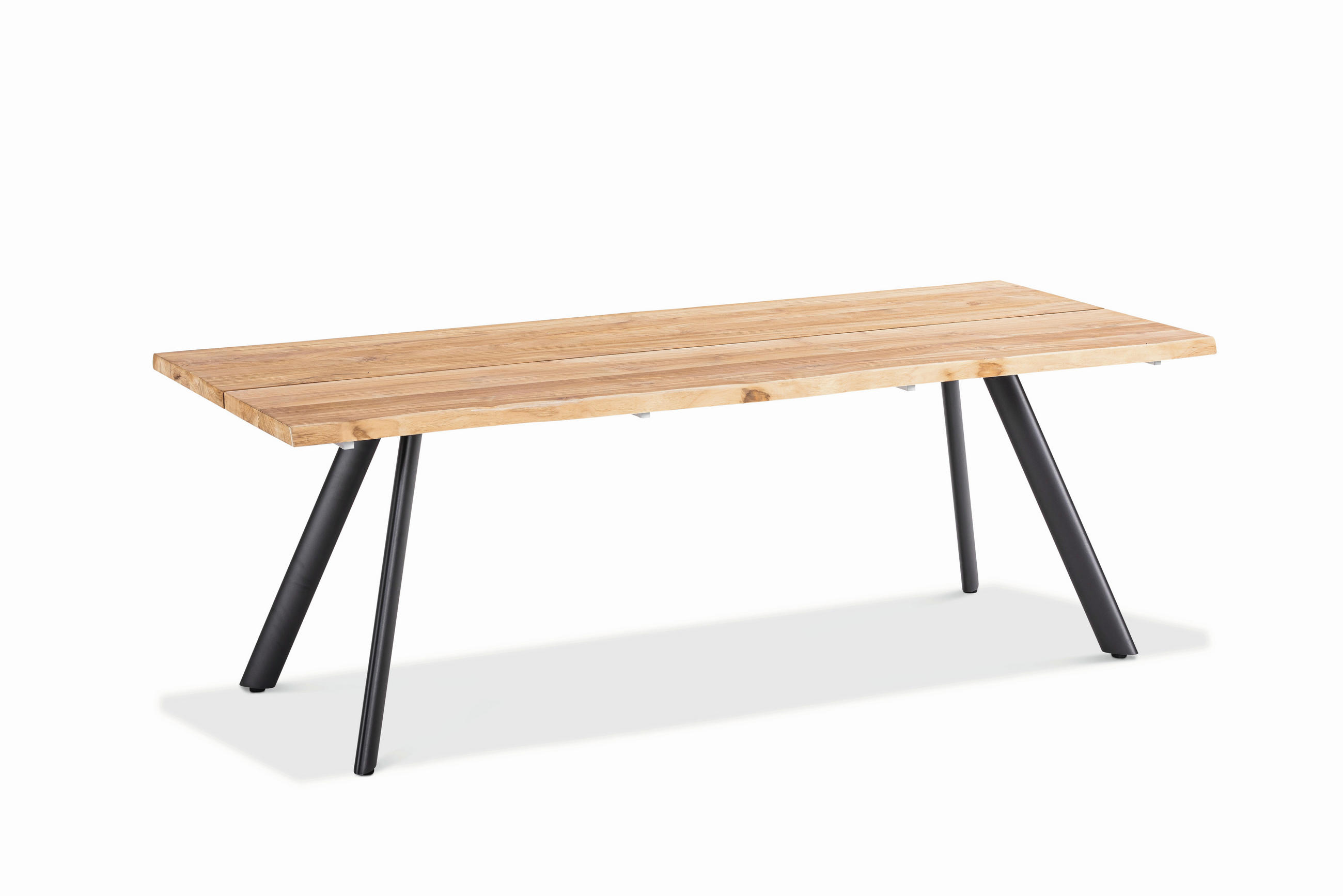 GARTENTISCH 240/95/76 cm  - Anthrazit/Teakfarben, Design, Holz/Metall (240/95/76cm)