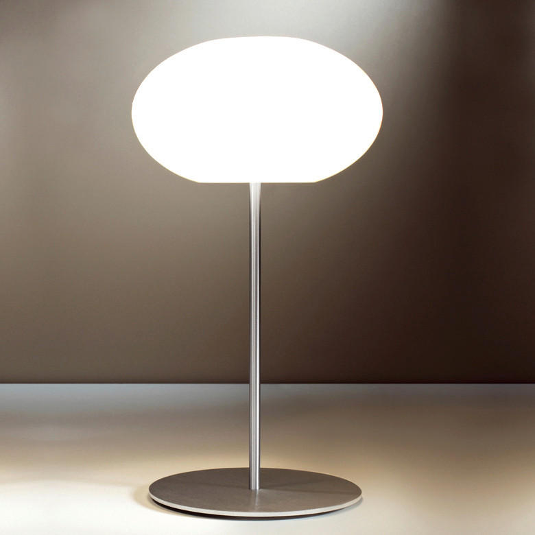 TISCHLEUCHTE AIH 29/53 cm   - Weiß, KONVENTIONELL, Glas (29/53cm)