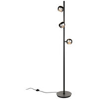 STOJACIA LED LAMPA, 25/150 cm  - čierna/niklová, Design, kov (25/150cm) - Trio Leuchten