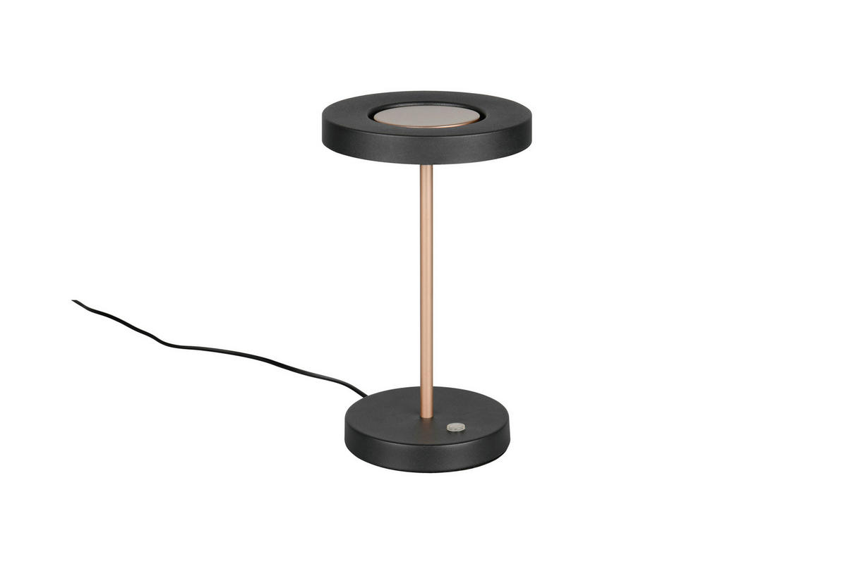 LED-TISCHLEUCHTE Guano 18/30 cm   - Schwarz/Braun, Design, Metall (18/30cm) - Trio Leuchten