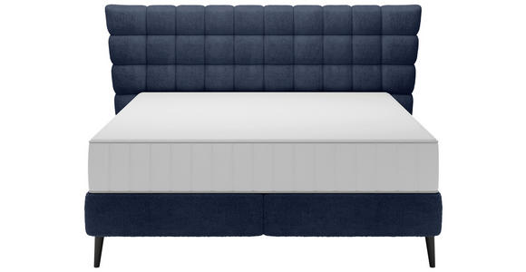 BOXSPRINGBETT 180/200 cm  in Dunkelblau  - Schwarz/Dunkelblau, Design, Holz/Holzwerkstoff (180/200cm) - Esposa