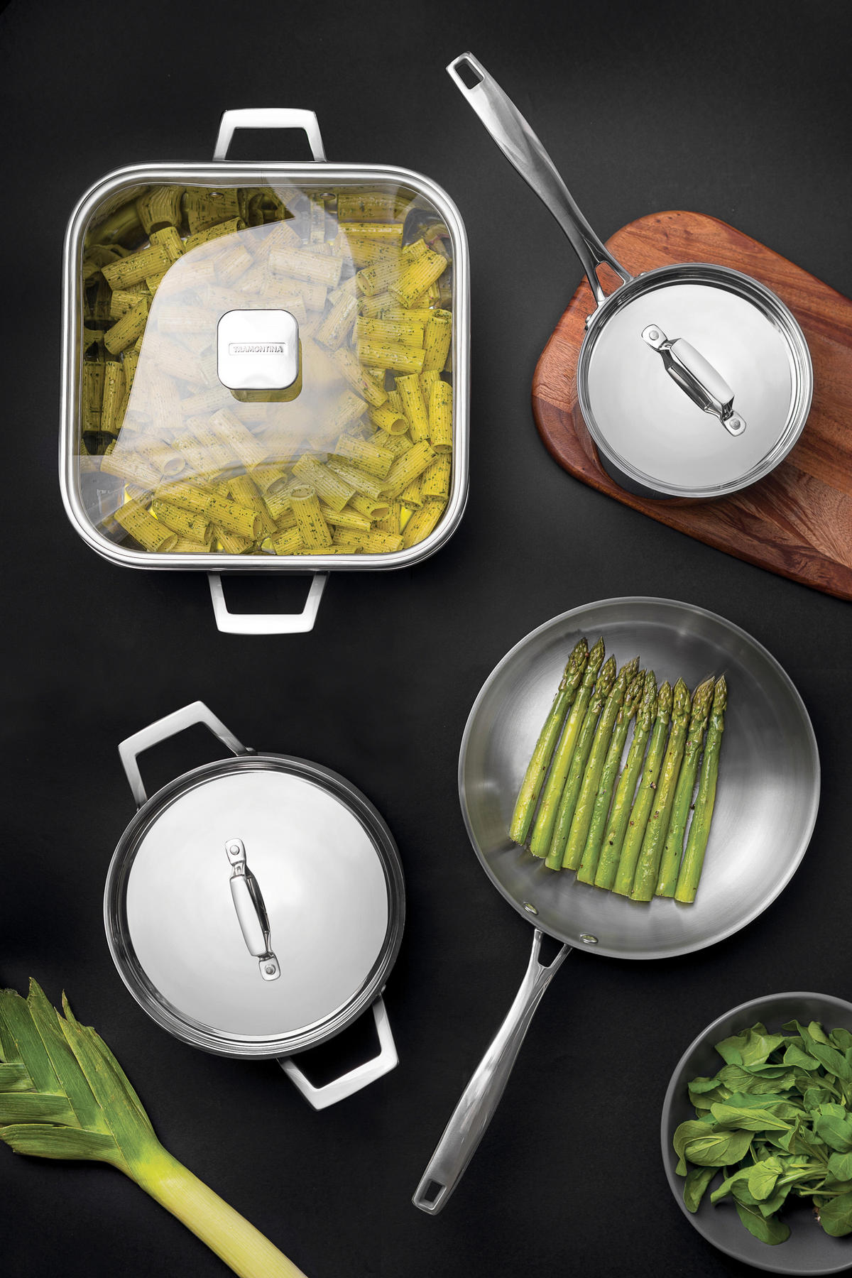 BRATPFANNE GRANO 30 cm  - Edelstahlfarben, Basics, Metall (30cm)