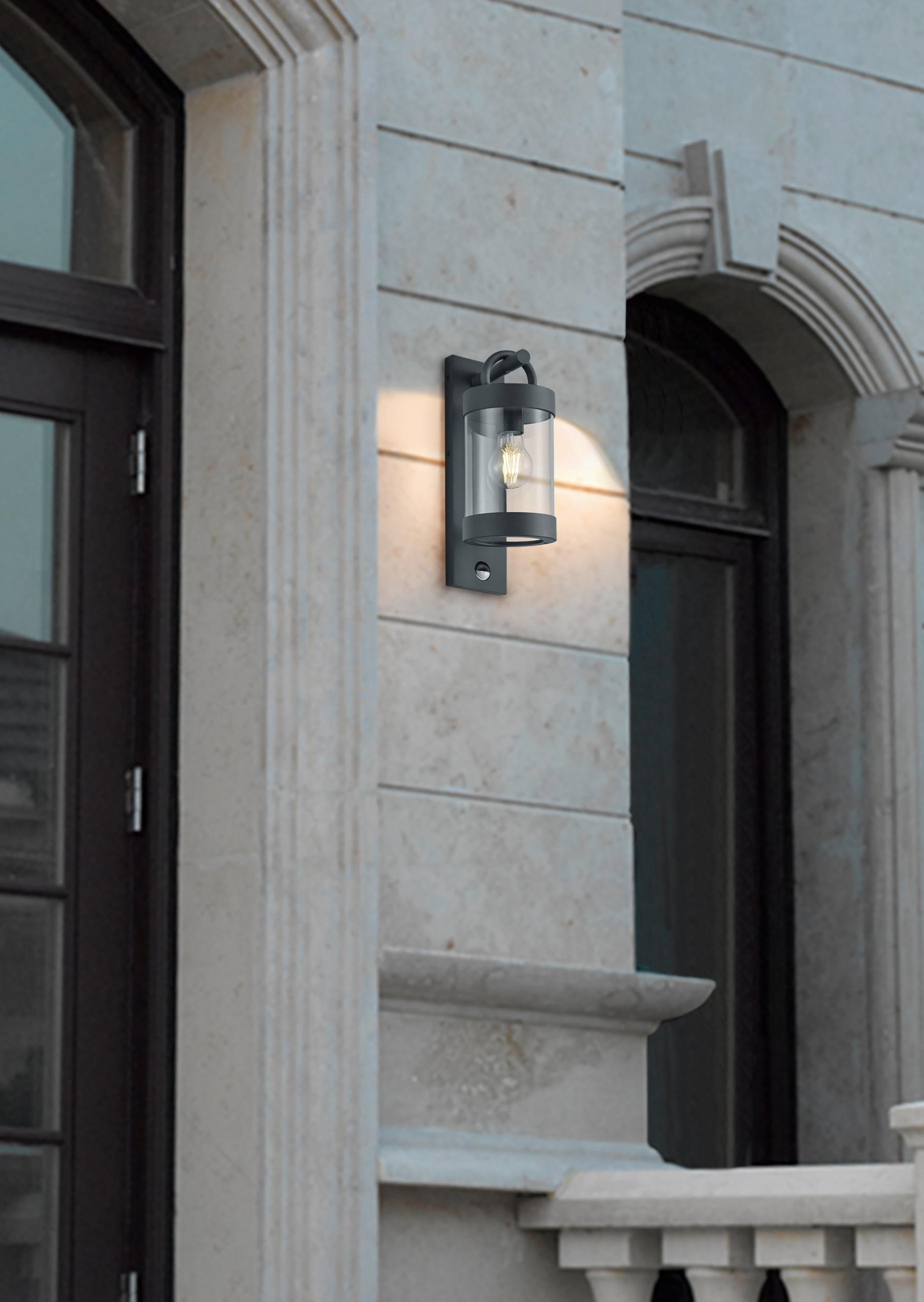 AUßENWANDLEUCHTE   - Anthrazit, Basics, Metall (12,5/33/18,6cm) - Trio Leuchten