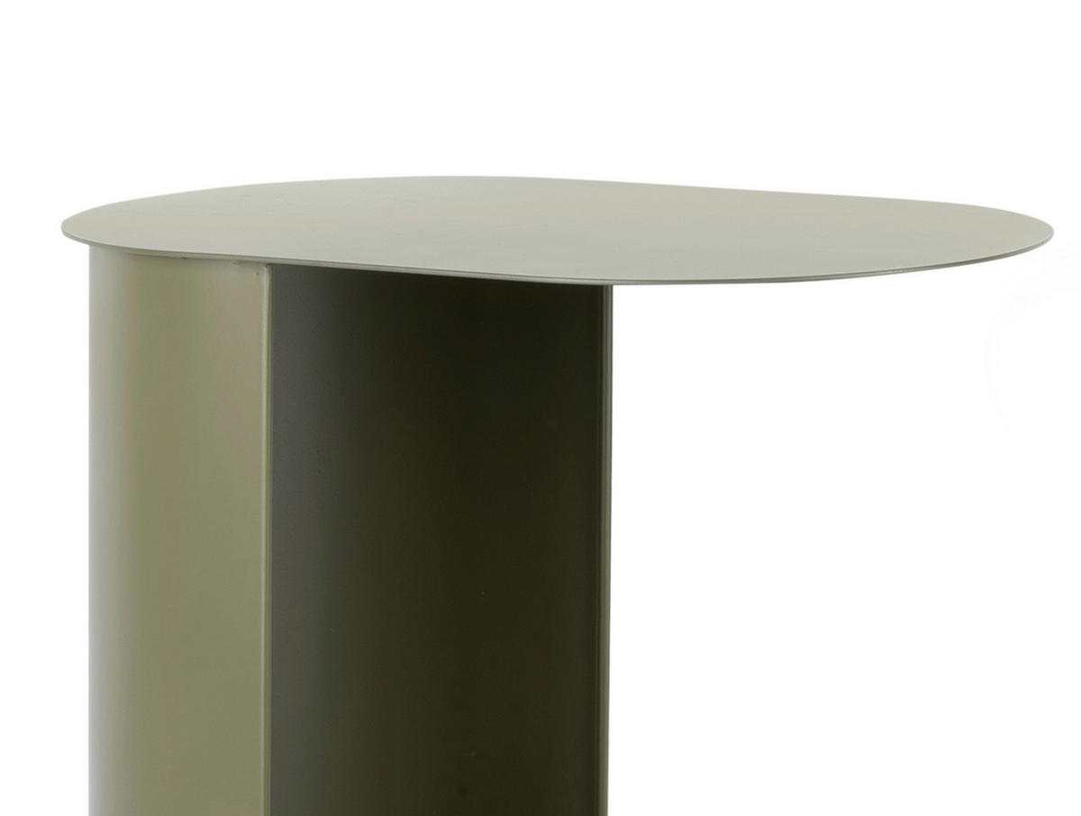 BEISTELLTISCHSET Riqueza rund Grün  - Grün, Basics, Metall (45/30/48cm) - Karlsson