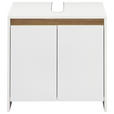WASCHBECKENUNTERSCHRANK 61,8/59,3/32,2 cm  - Eichefarben/Weiß, KONVENTIONELL, Holzwerkstoff (61,8/59,3/32,2cm) - Xora