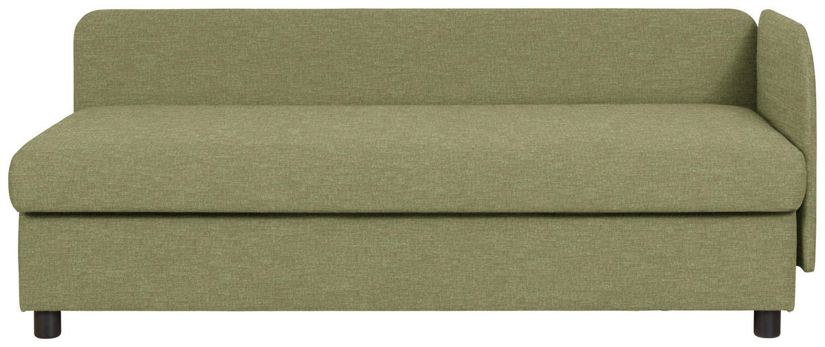 LIEGE in Grün  - Wengefarben/Grün, MODERN, Holz/Textil (206/80/94cm) - Joka