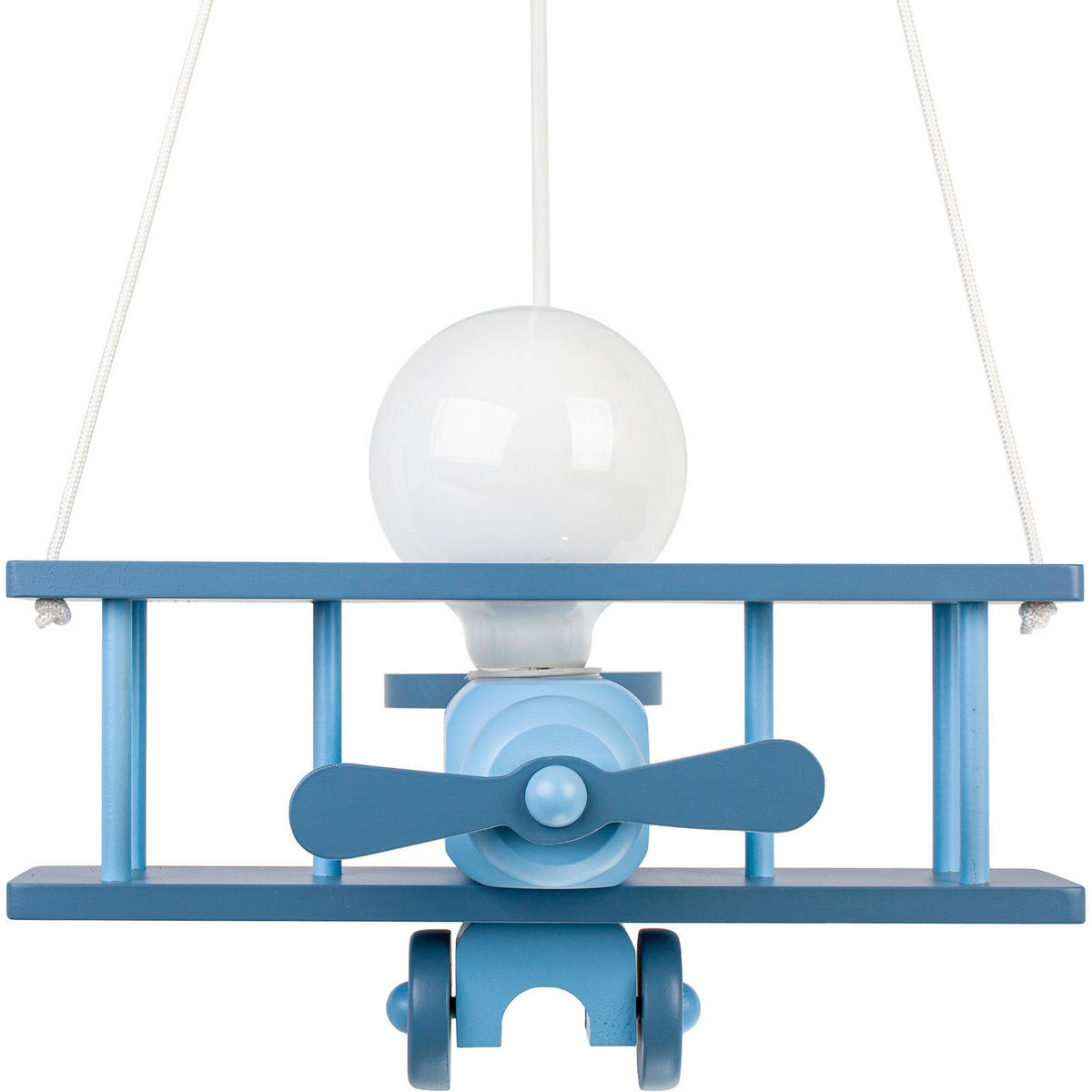 ZÁVESNÉ SVIETIDLO DO DET. IZB, 29/31/75 cm - modrá, Konventionell, drevo (29/31/75cm)