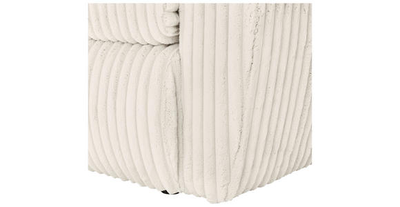 SCHLAFSOFA Cord, Plüsch Weiß  - Schwarz/Weiß, MODERN, Kunststoff/Textil (240/90/120cm) - Carryhome