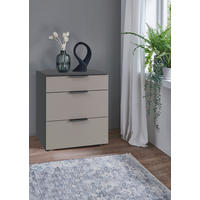NACHTSCHRANK 54/70/41 cm  - Graphitfarben/Schwarz, Design, Holzwerkstoff/Kunststoff (54/70/41cm) - Boxxx