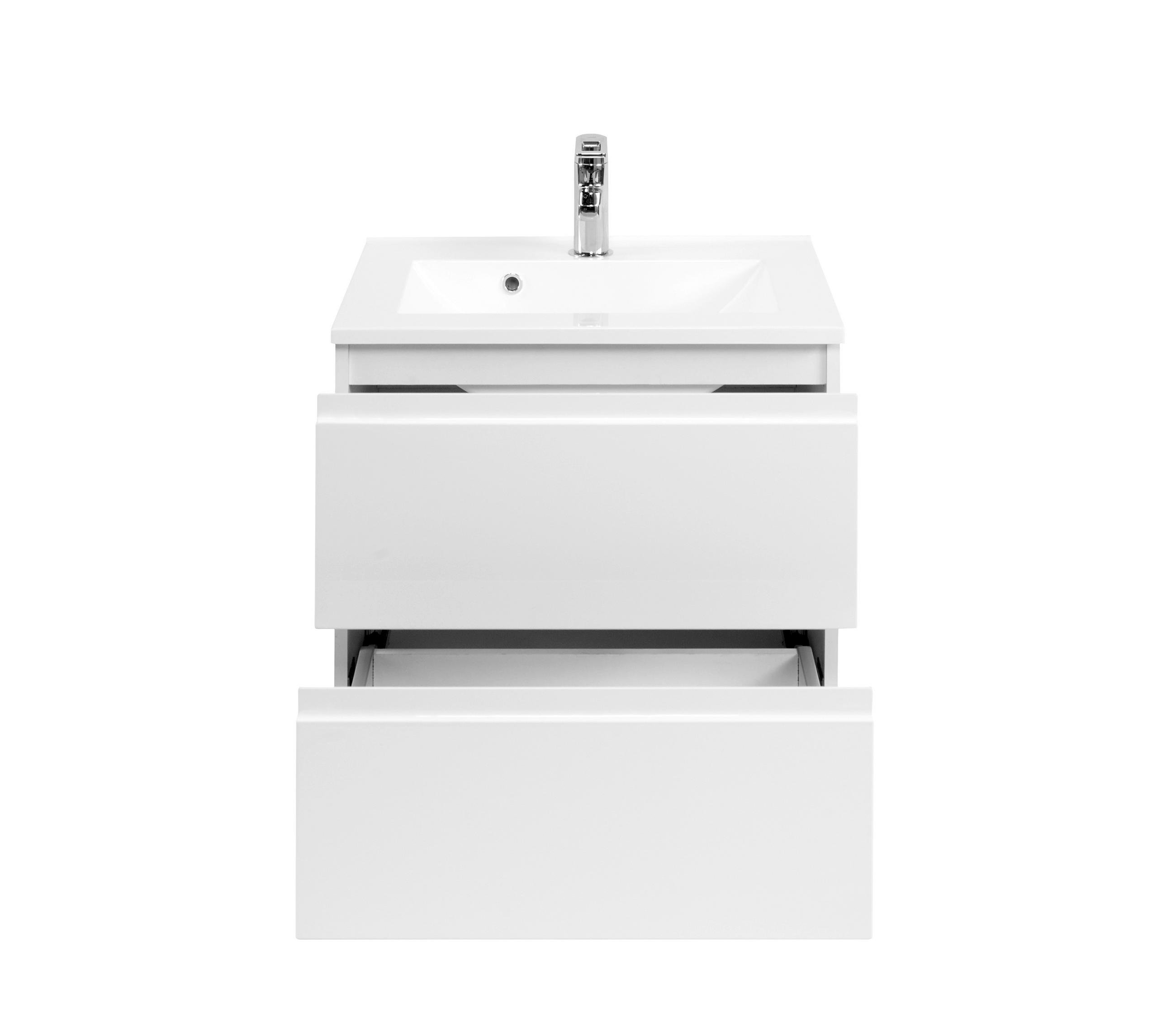 WASCHTISCHKOMBI 60 cm  - Weiß, Design, Holzwerkstoff (60cm) - Xora