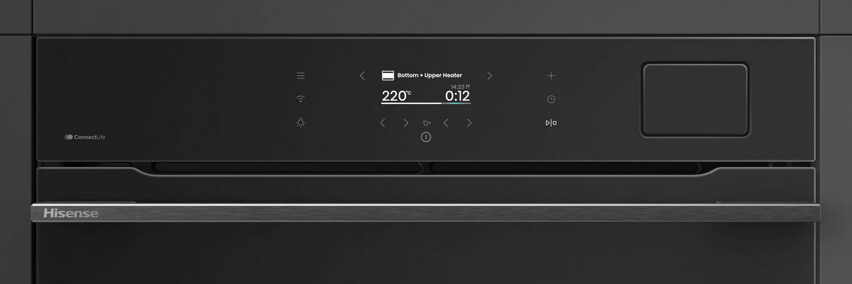 DAMPFBACKOFEN BFS615S8B  - Schwarz, Basics, Metall (59,5/59,5/56,4cm) - Hisense