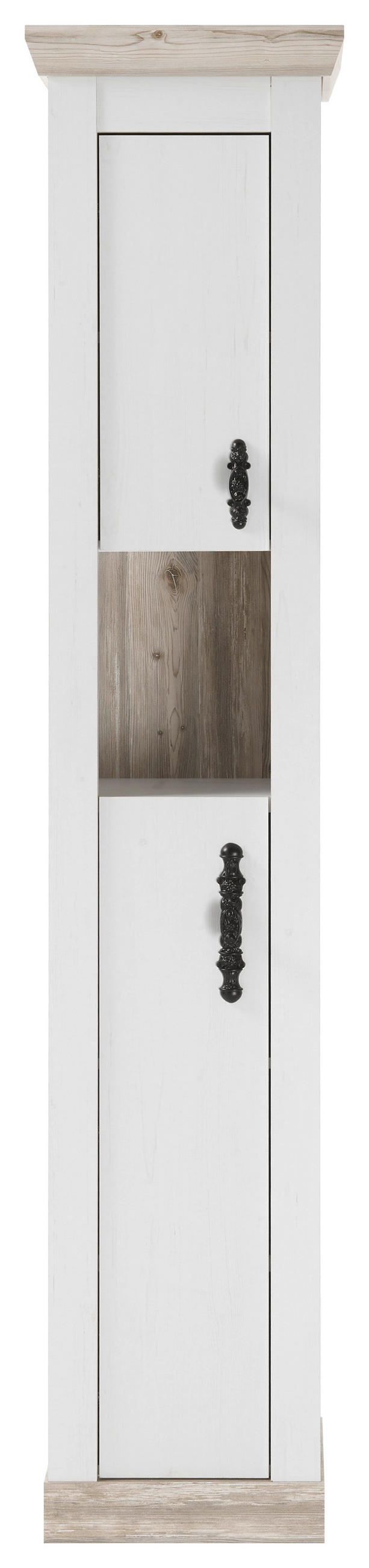 BADEZIMMER 3-teilig  in  - Schwarz/Weiß, Design, Holzwerkstoff/Metall (143/200/46cm) - MID.YOU