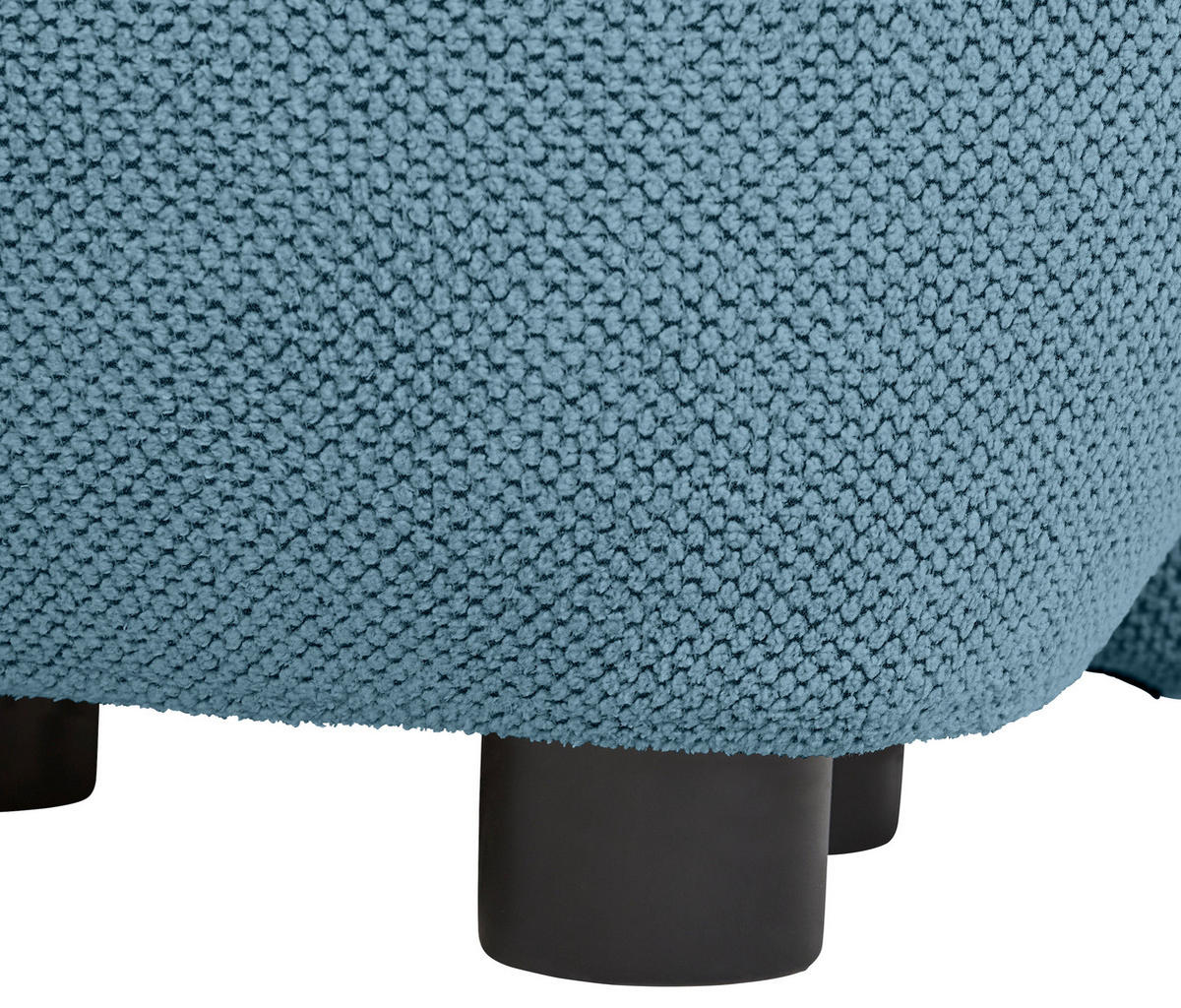 ECKSOFA in Webstoff Blau  - Blau/Schwarz, Modern, Kunststoff/Textil (175/265cm) - MID.YOU
