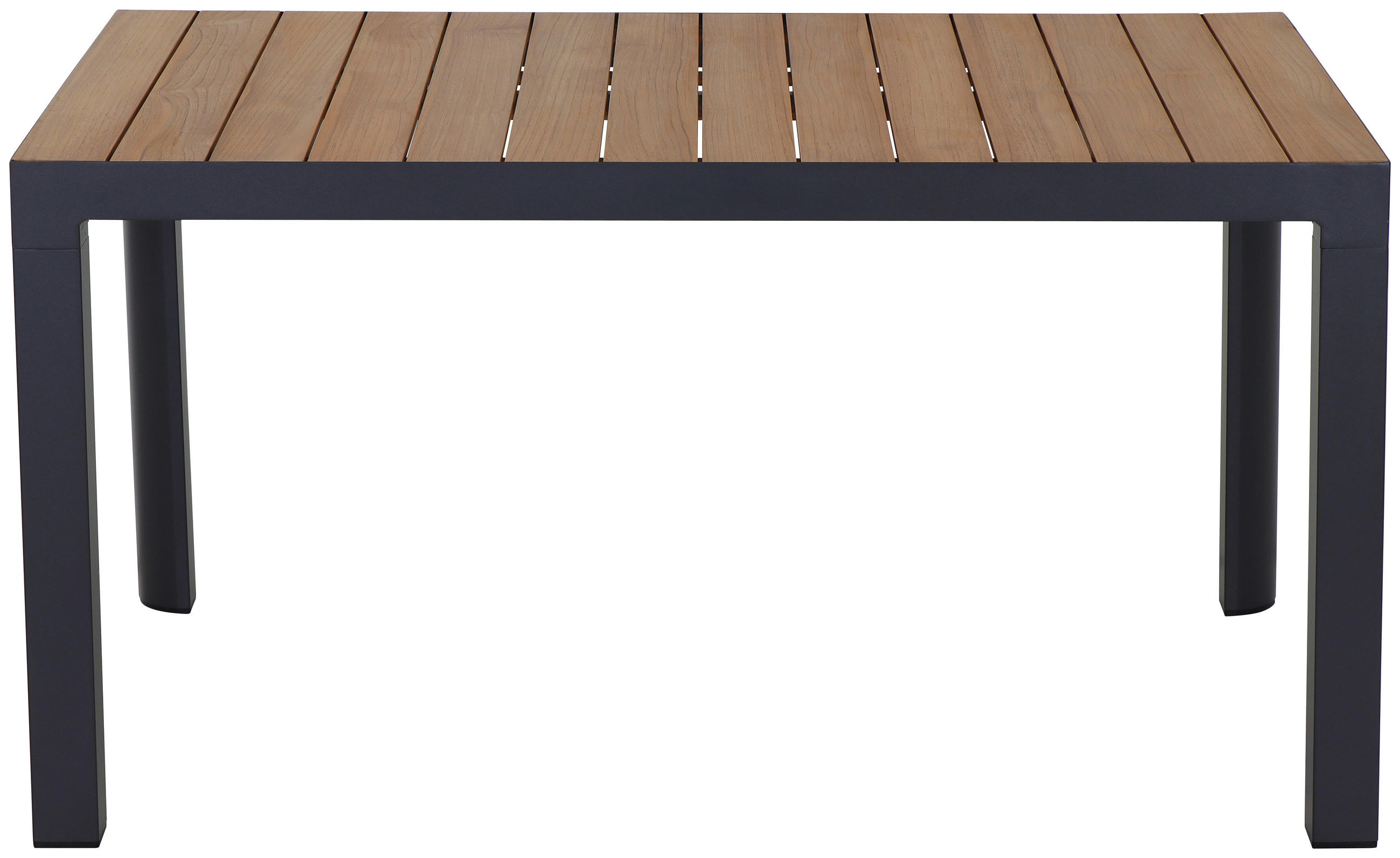 GARTENTISCH 140/90/74 cm Metall rechteckig  - Anthrazit/Teakfarben, Basics, Holz/Metall (140/90/74cm) - Siena Garden