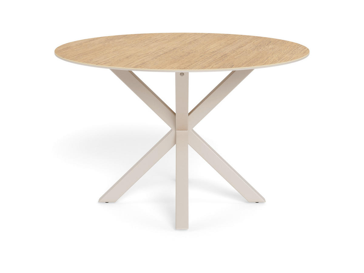 ESSTISCH in Metall, Glas, Keramik 119/119/75,5 cm  - Eichefarben/Grau, MODERN, Glas/Keramik (119/119/75,5cm) - MID.YOU