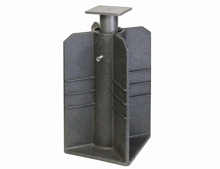 SONNENSCHIRMSTÄNDER - Anthrazit, KONVENTIONELL, Kunststoff/Metall (28/48/28cm) - Siena Garden