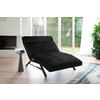 RELAXLIEGE in Mikrofaser Schwarz  - Schwarz, Design, Textil/Metall (120/54-113/158-198cm) - Pure Home Lifestyle