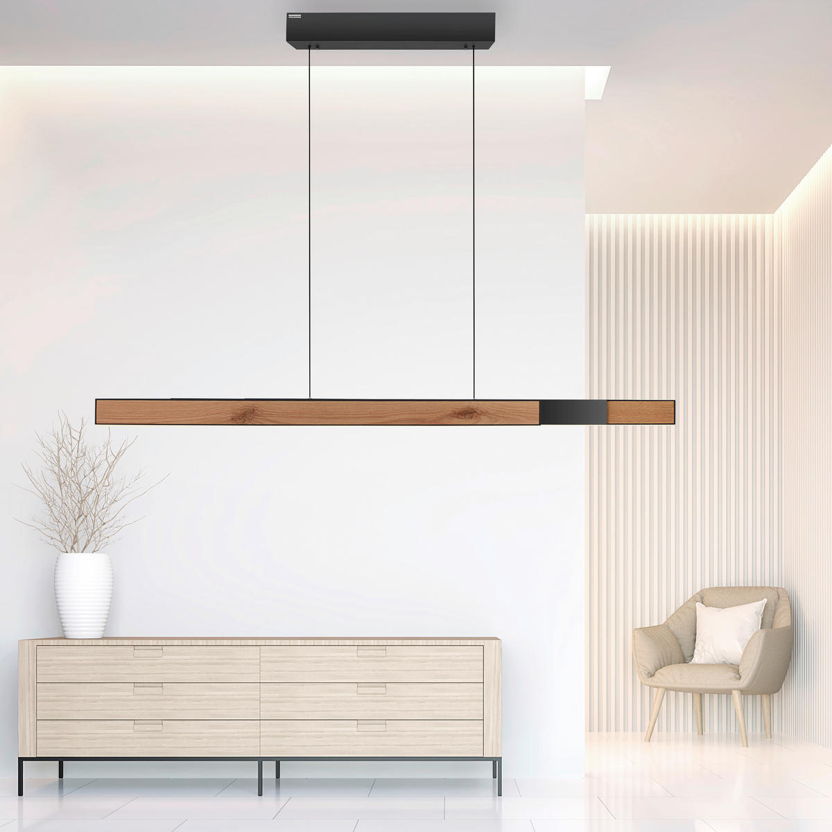 LED VISILICA    120-200/8,2/35-240 cm    - Dizajnerski, drvo (120-200/8,2/35-240cm)